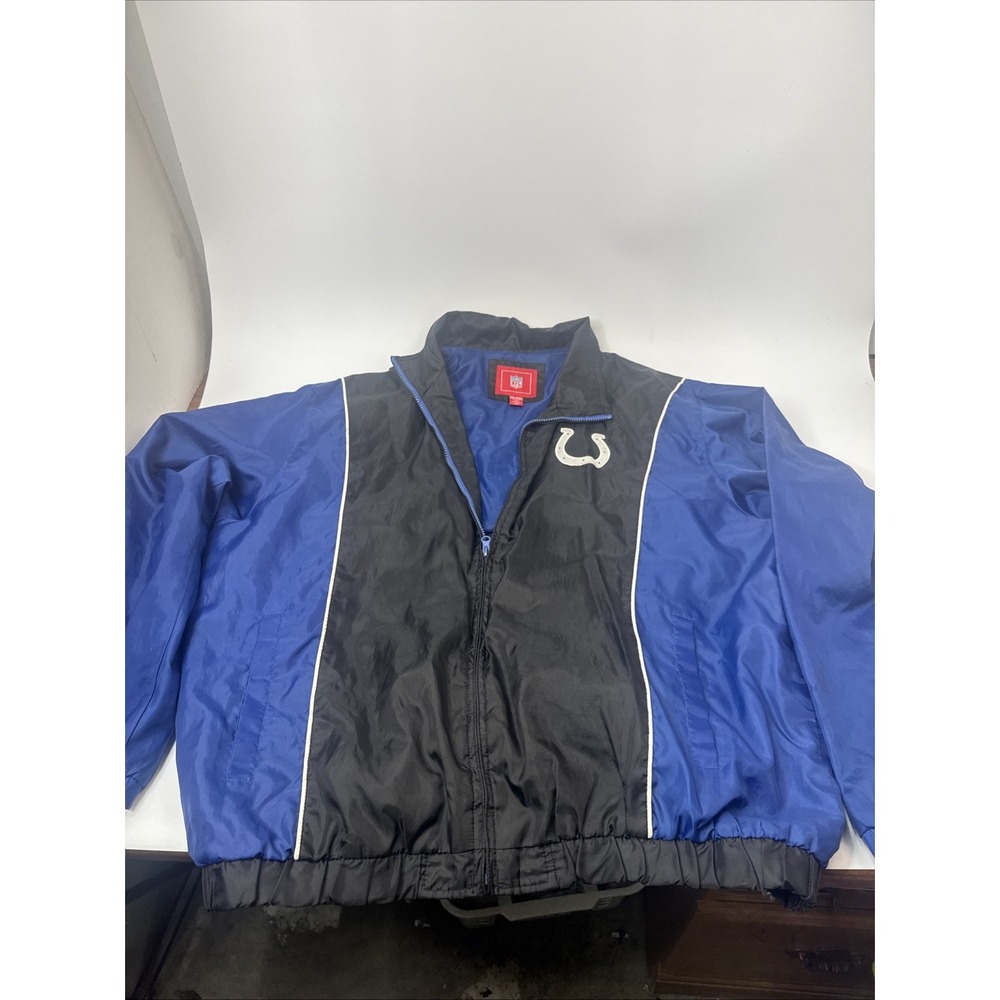 NFL Colts Men's Light Windbreaker Full Zip Jacket - XXL  Y2K